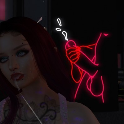 Aurora and The Neon Cock Sign