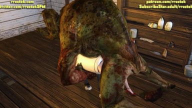 Scarlet got stuck in the breeding Mount and is destroyed by the ram monster