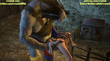 Triss Merigold Captured by Giant Cyclop monster