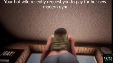 WildNTR Cheating GymNasty Wife FutaXFemale Trailer